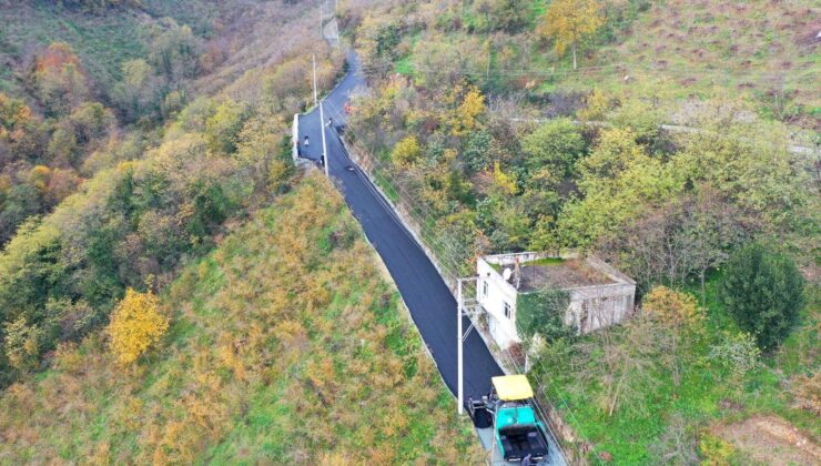 Eski Boztepe yolu modernleşiyor