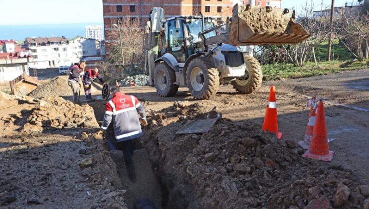 Fatsa’ya 40 bin metre yağmur suyu hattı