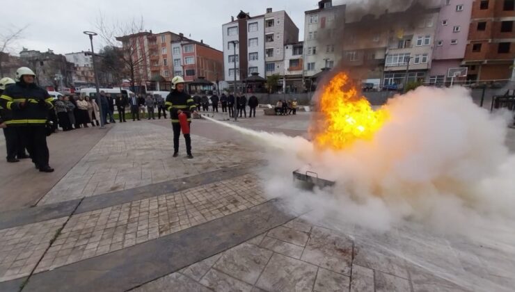 Kamu kurumlarına yangın eğitimi